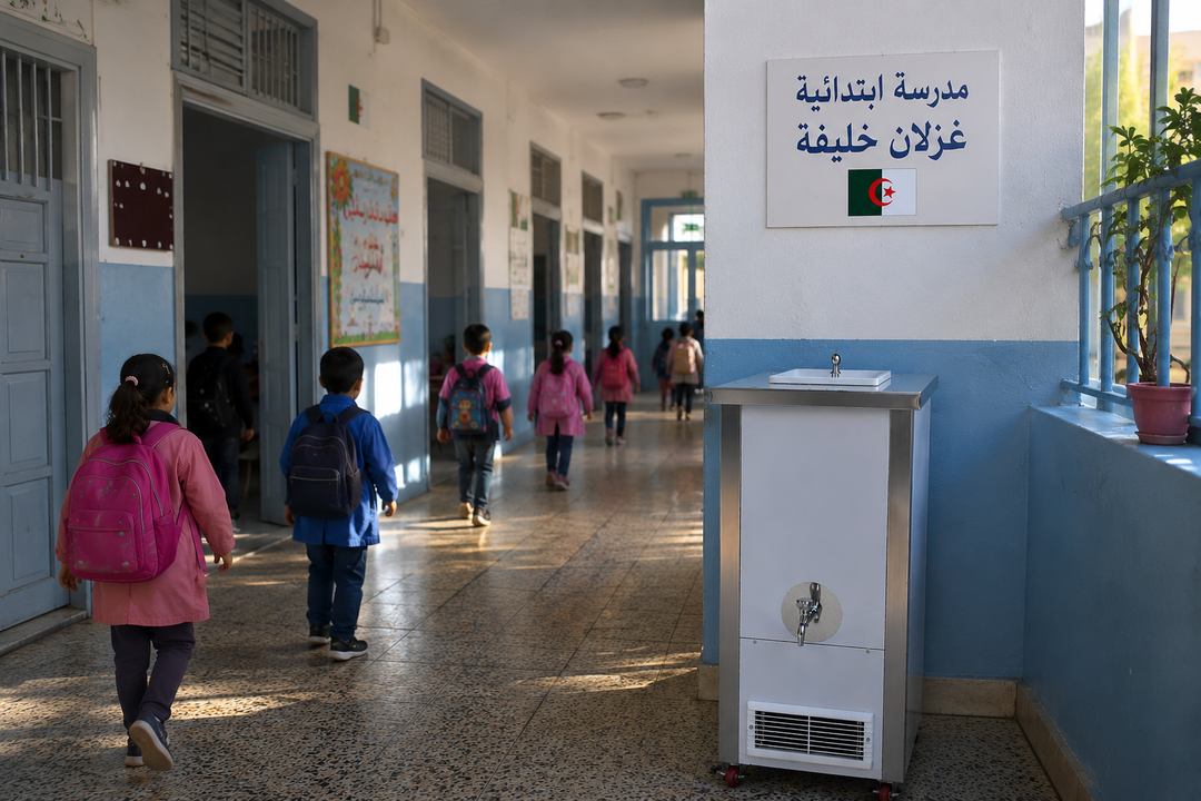 مدرسة ابتدائية غزلان خليفة — أطفال جزائريون